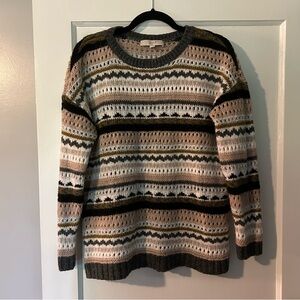 2/$22 ✨ Loft striped sweater with black cream tan